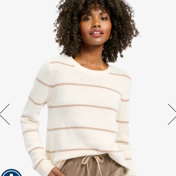 Splendid Cashmere sweater Hannah size S striped lightweight - Picture 1 of 9